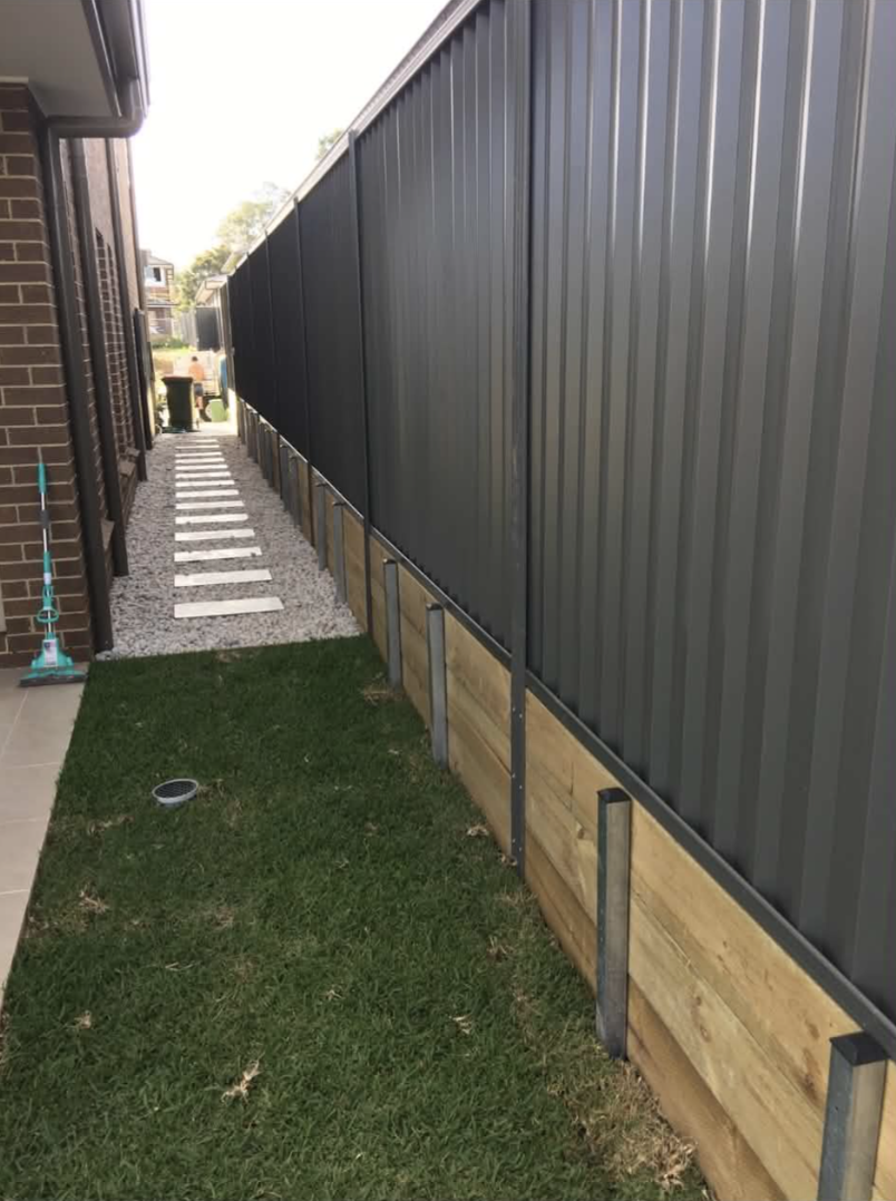 Fencing and landscaping project by Sydney Fence Group in Western Sydney